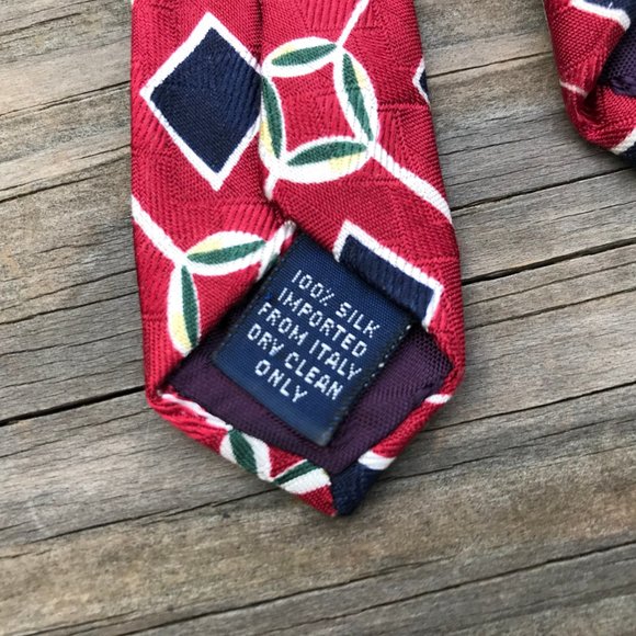 Bass Men Tie 100% Silk From Italy Classic Necktie - Picture 7 of 11